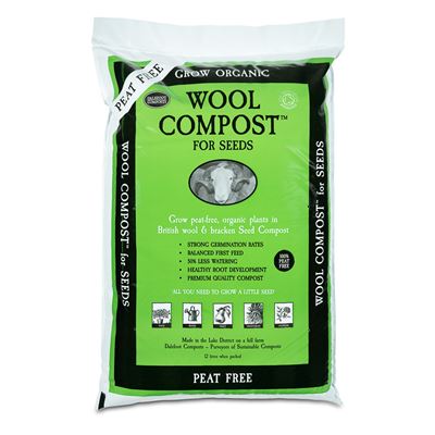 Seed wool compost